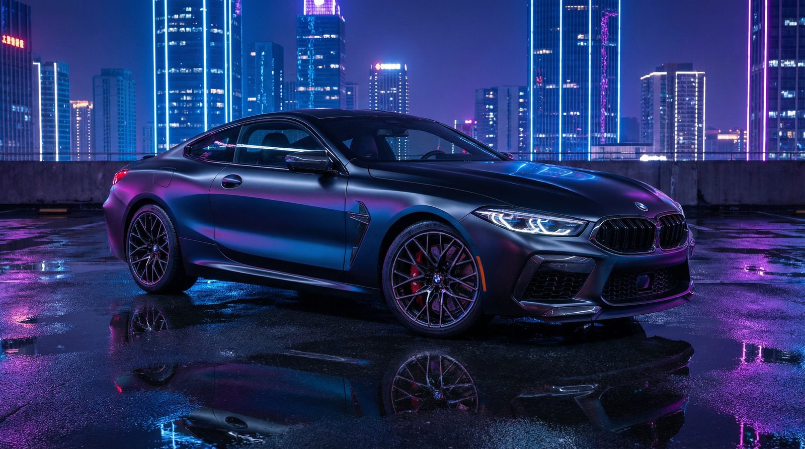 重口社宝马M8夜景视频